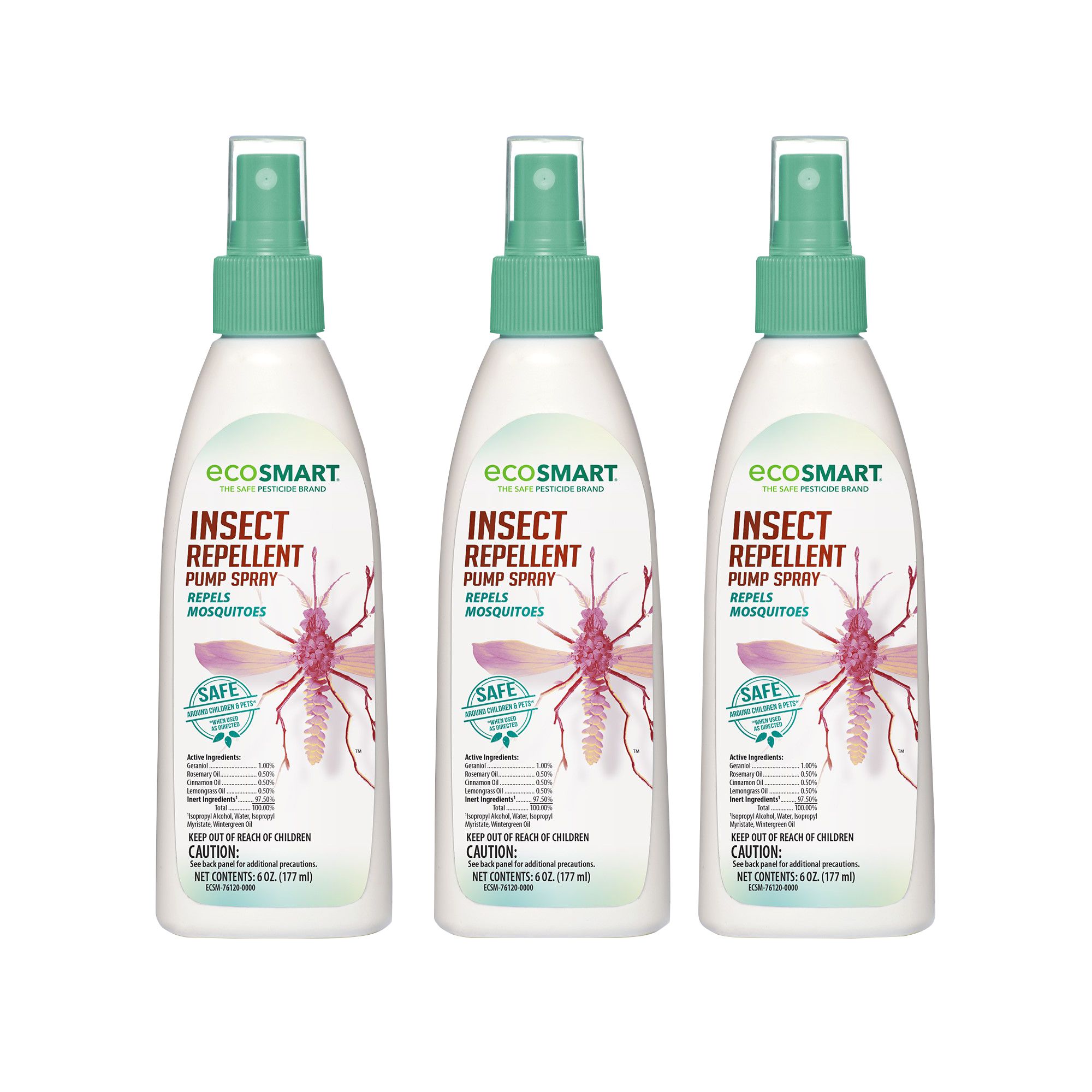 EcoSmart Natural DEET-Free Insect Repellent, 6 oz./3 pk.