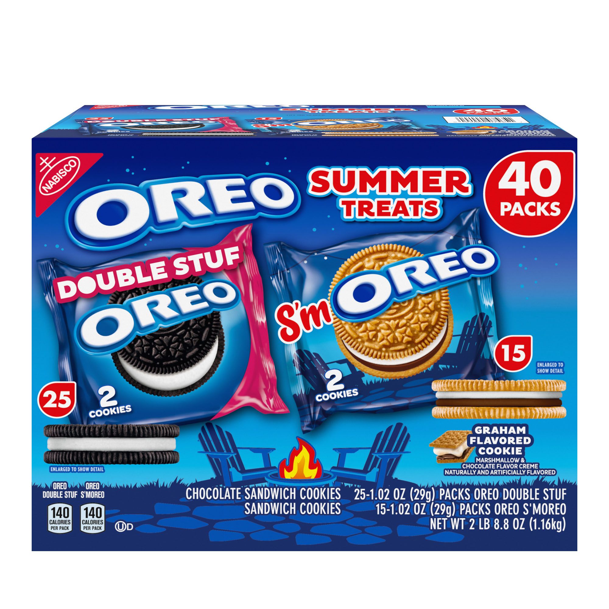 Oreo Cookies Summer Treats Variety Snack Packs, 40 pk.