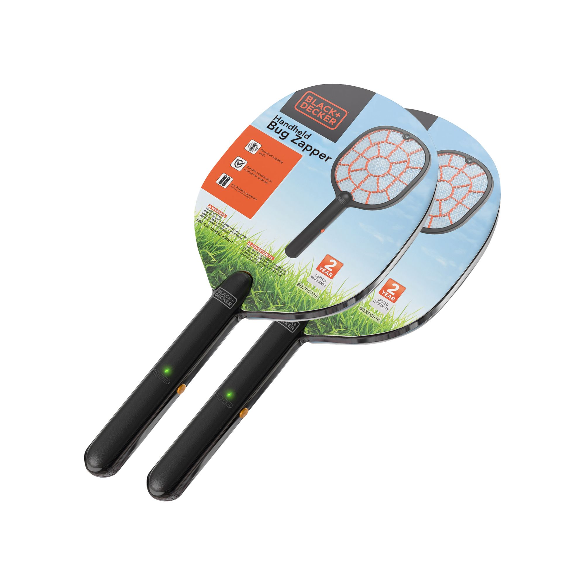 Black + Decker Electric Fly Swatter & Fly Zapper- Bug Zapper