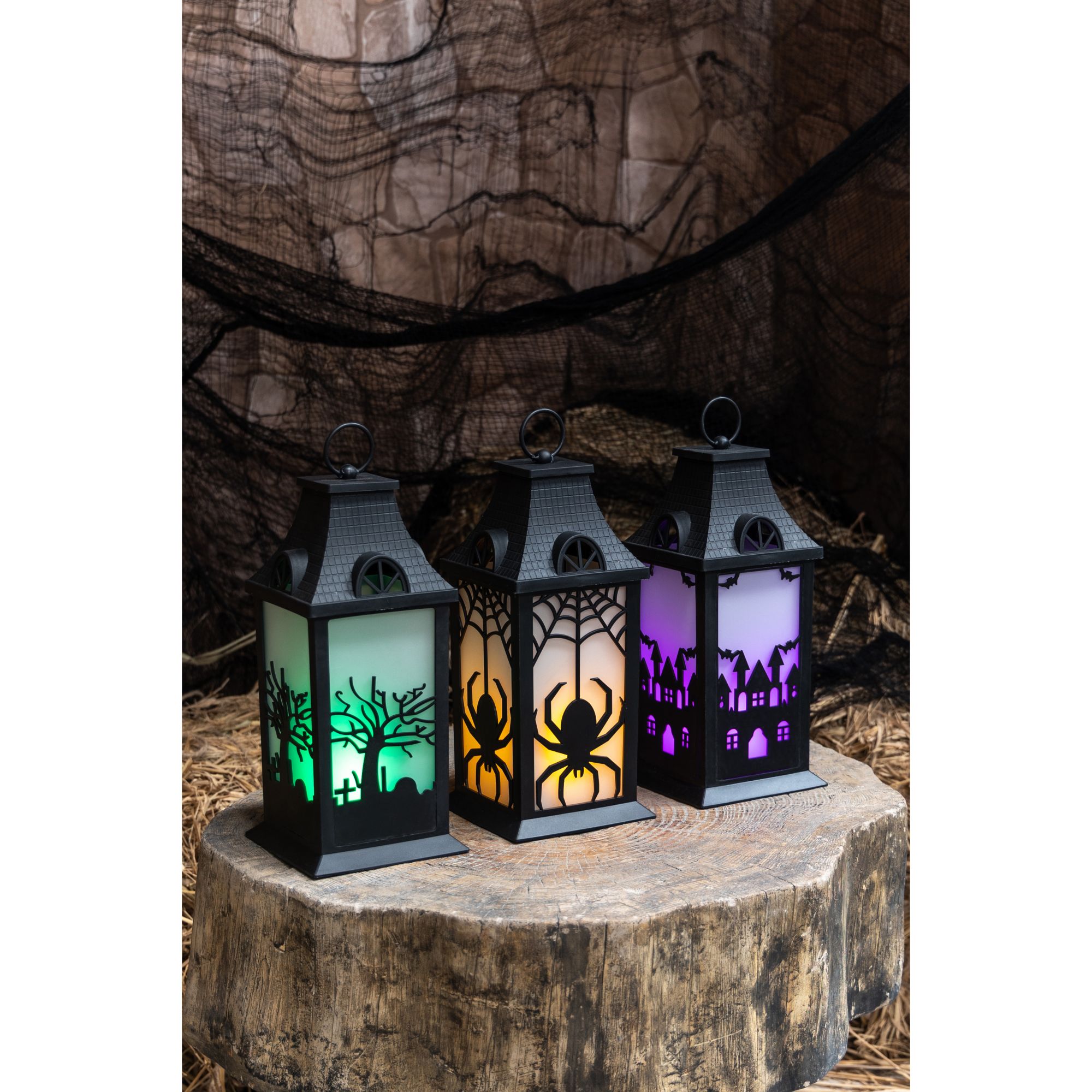 Berkley Jensen Illuminated Halloween LED Lanterns, 3 pk. | BJ's