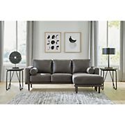Arroyo Faux Leather Sofa Chaise - Dark Brown