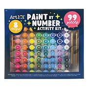 Art 101 Paint by Number Activity Kit for Children to Adults, 99 Pc.