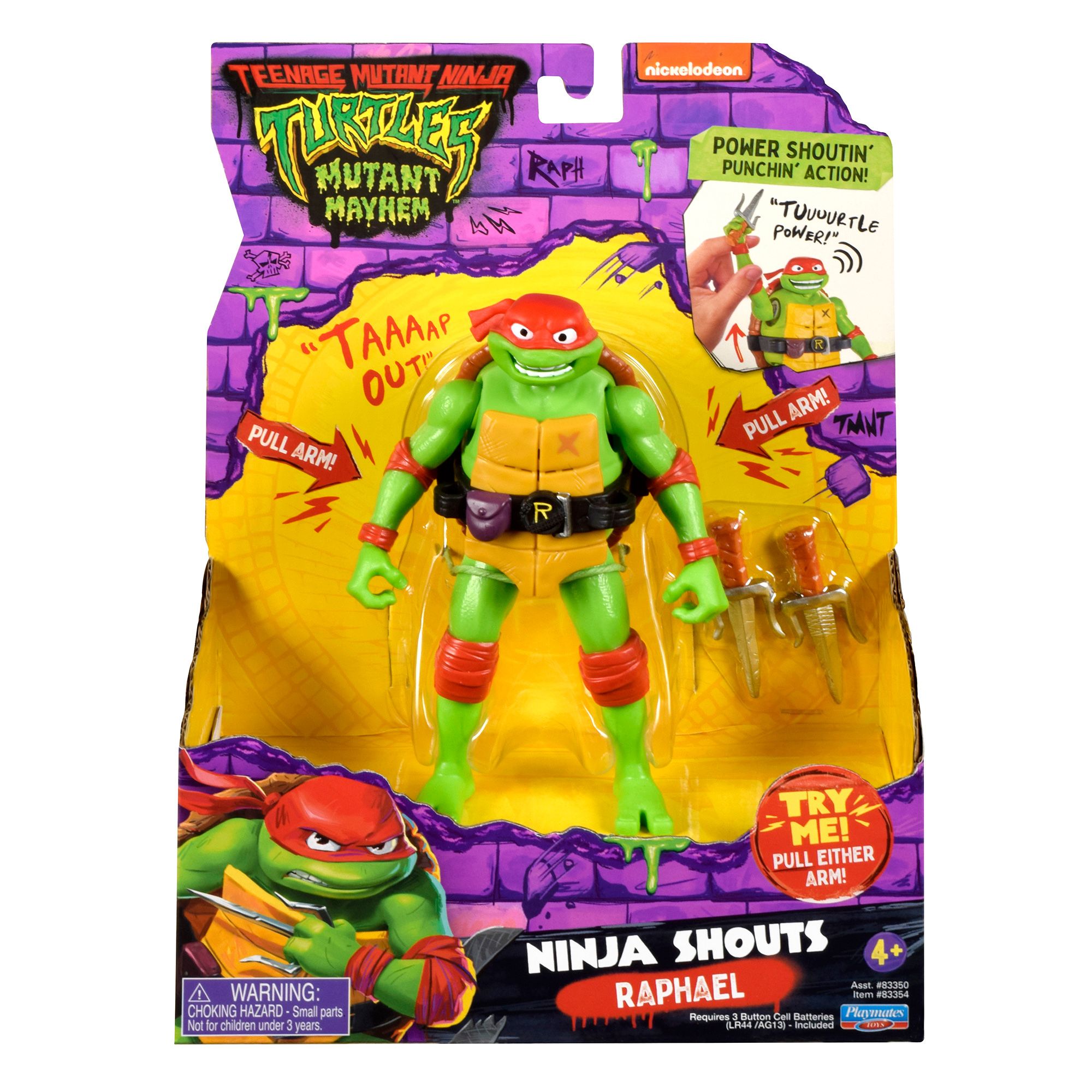 Playmates Teenage Mutant Ninja Turtles Mutant Mayhem 5.5&quot; Ninja Shouts Figure