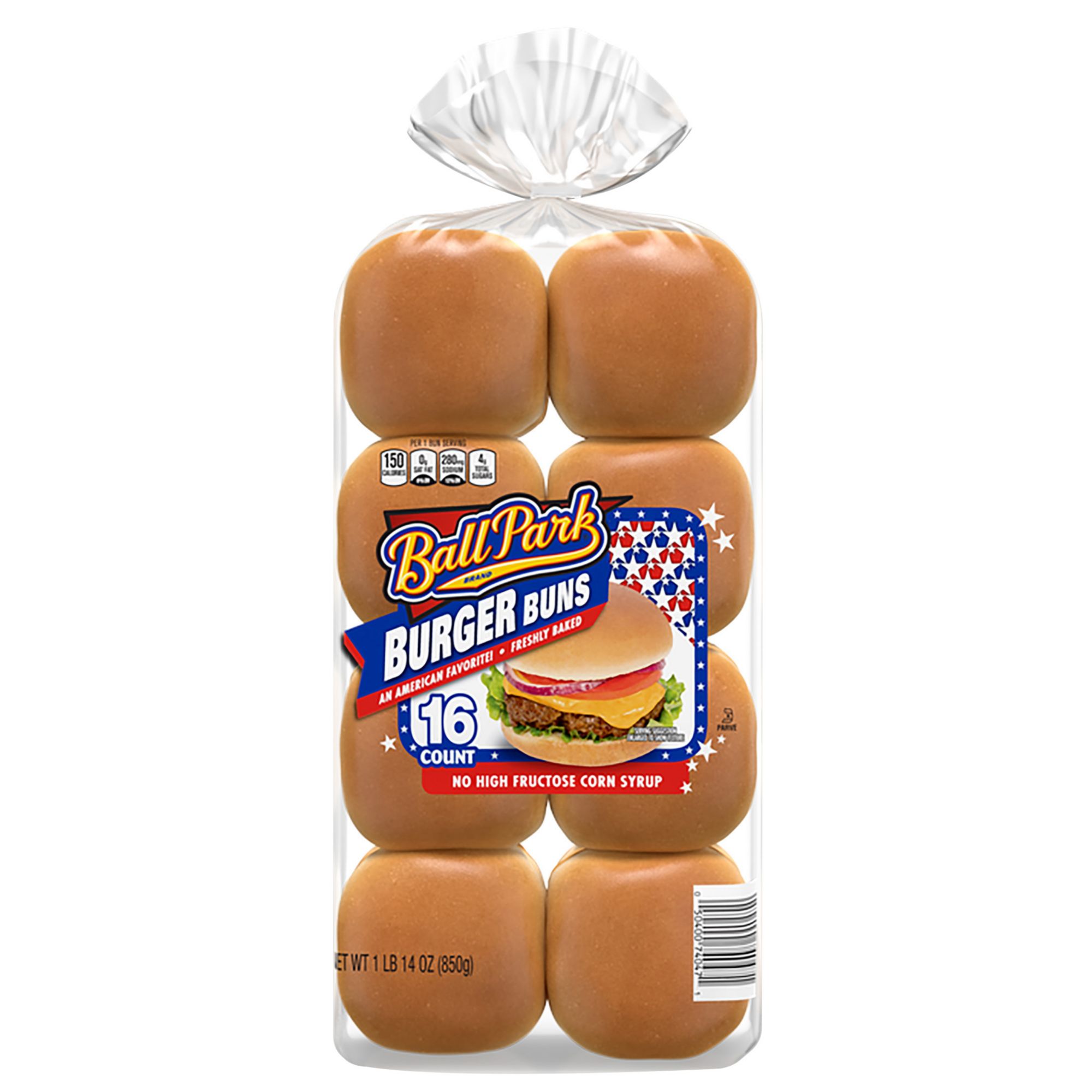 Ball Park White Hamburger Buns, 16 ct.