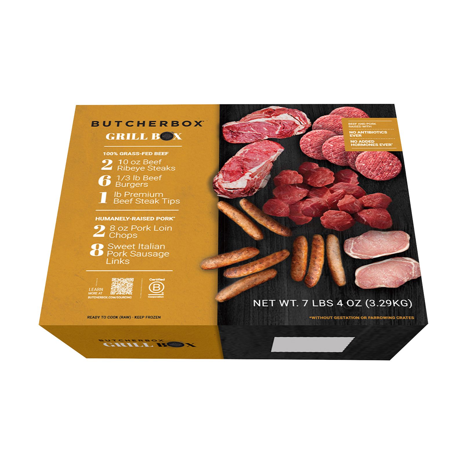 ButcherBox Beef and Pork Grill Box, 7.25 lbs.