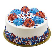 Wellsley Farms 7&quot; Patriotic Red, White & Blue Color Blast Cake