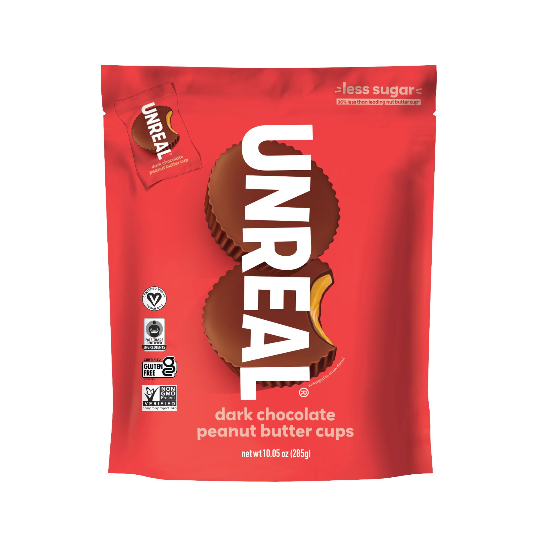 Unreal Dark Chocolate Peanut Butter Cups, 10.05 oz.