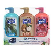 Suave Essentials Gentle Body Wash Variety Pack, 3 pk./30 oz.
