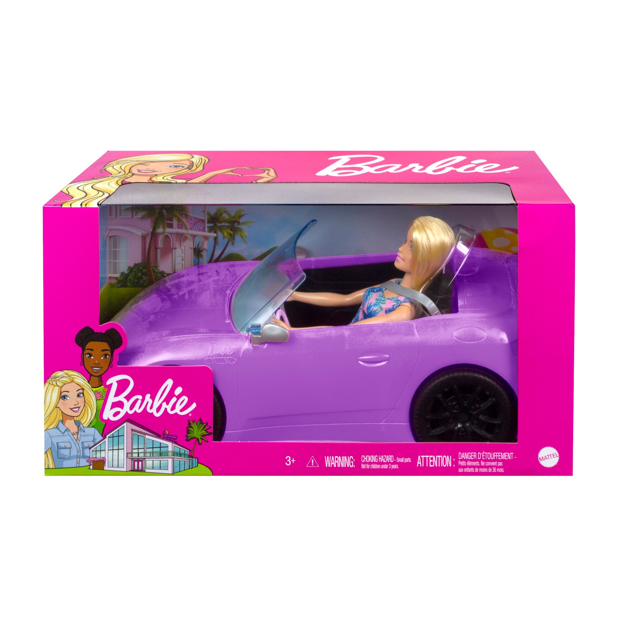 Barbie and convertible discount car