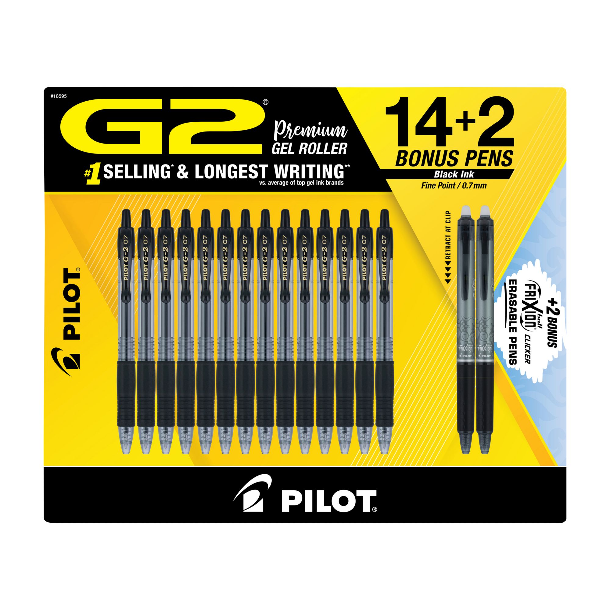 Pilot G2 Gel Pens Assorted Colors, 20-pack
