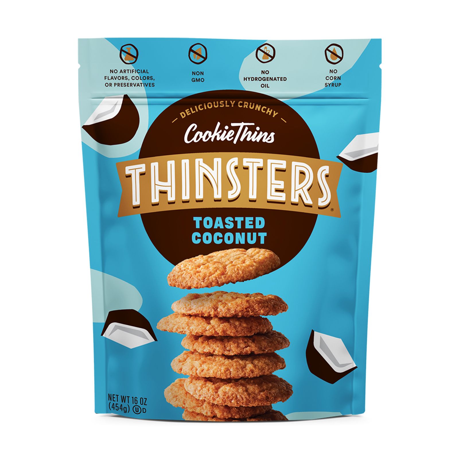 Thinsters Toasted Coconut Crunchy Cookie Thins, 16 oz.