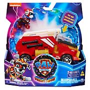 Paw Patrol: The Mighty Movie, Firetruck Toy with Marshall Mighty Pups Action Figure