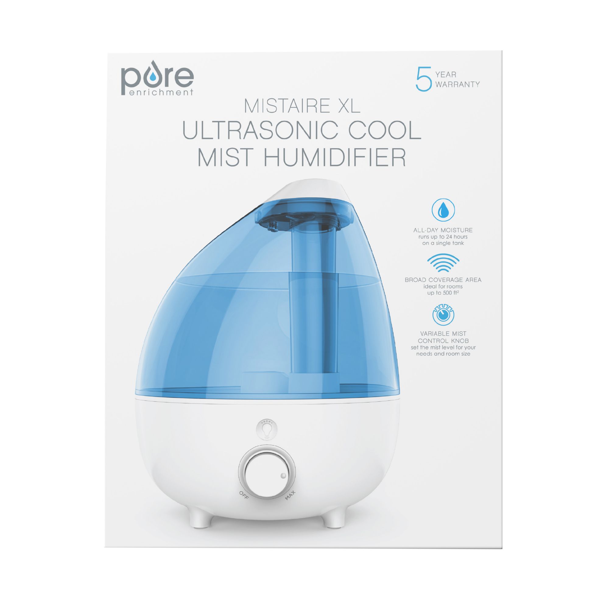 MistAire™ Ultrasonic Cool Mist Humidifier