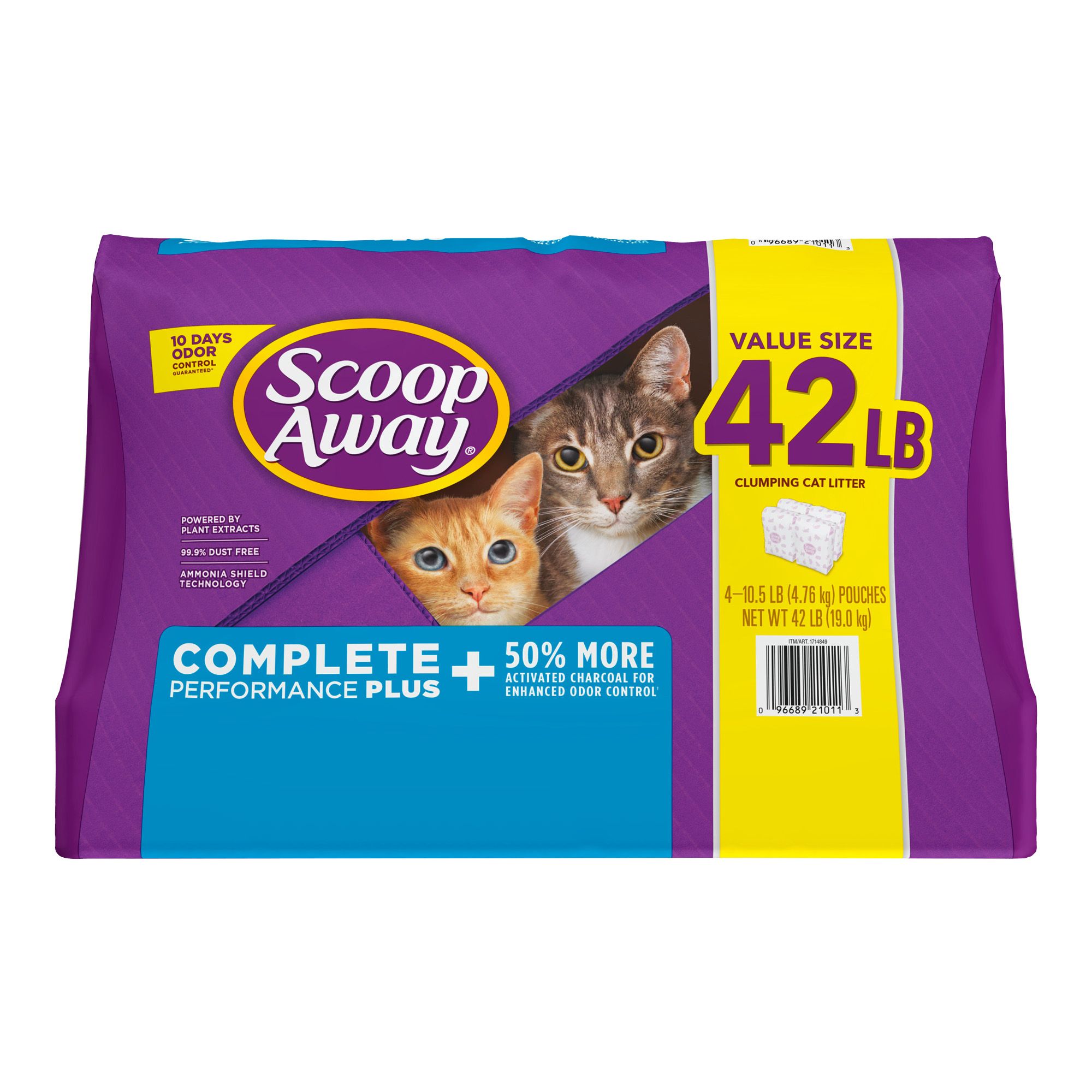 Scoop Away Complete Performance Plus Clumping Cat Litter, 42 lbs.