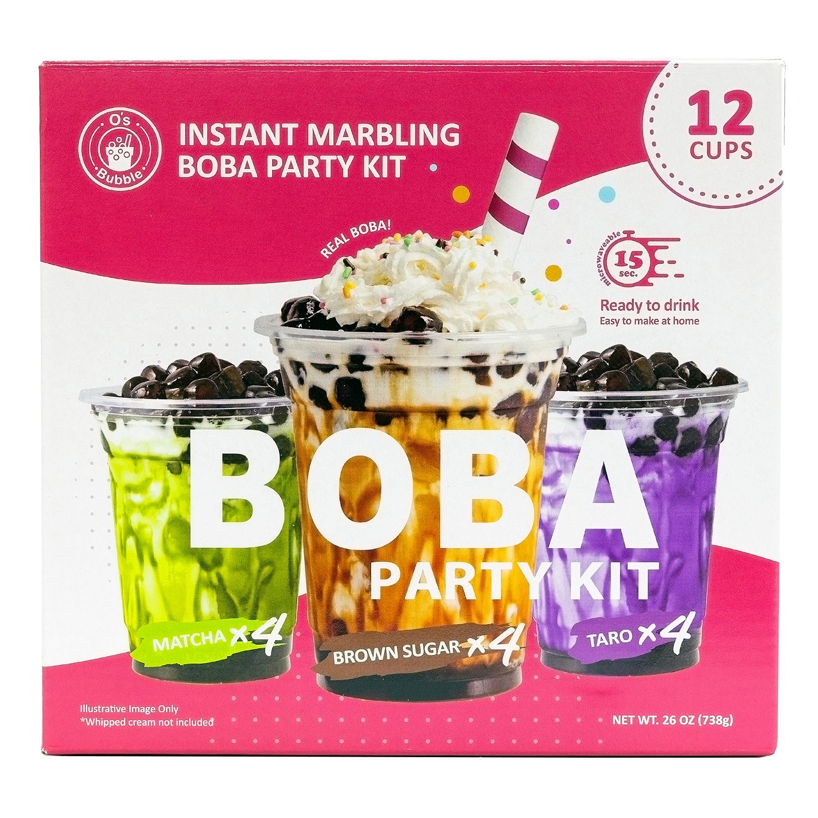 Boba Party Kit, 5 Party Cups GREAT for Sharing