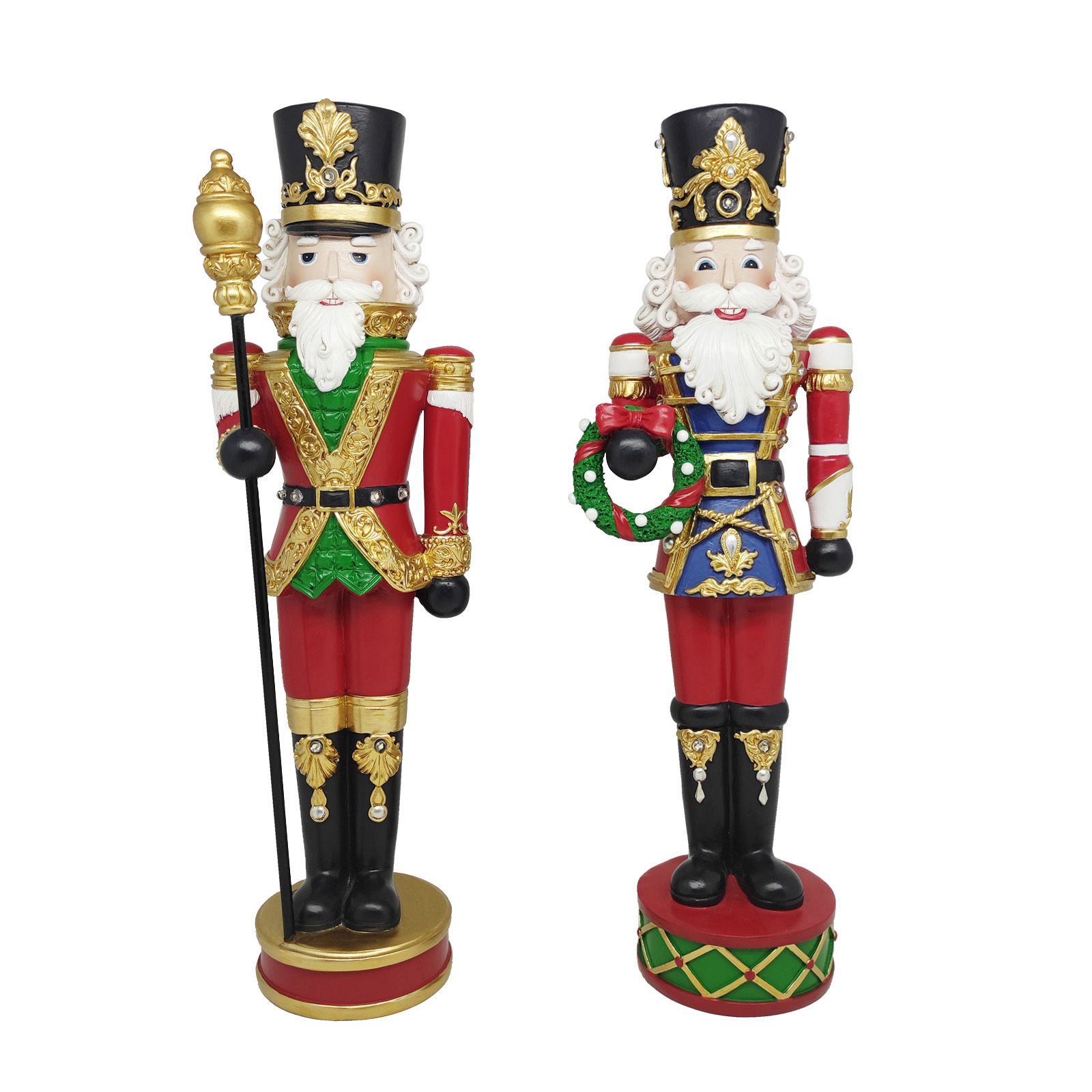 Berkley Jensen 16&quot; Resin Nutcrackers with Lights, 2 ct.