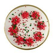 Wellsley Farms 7&quot; Double-Layer Red & Green Marbled Holiday Color Blast Cake