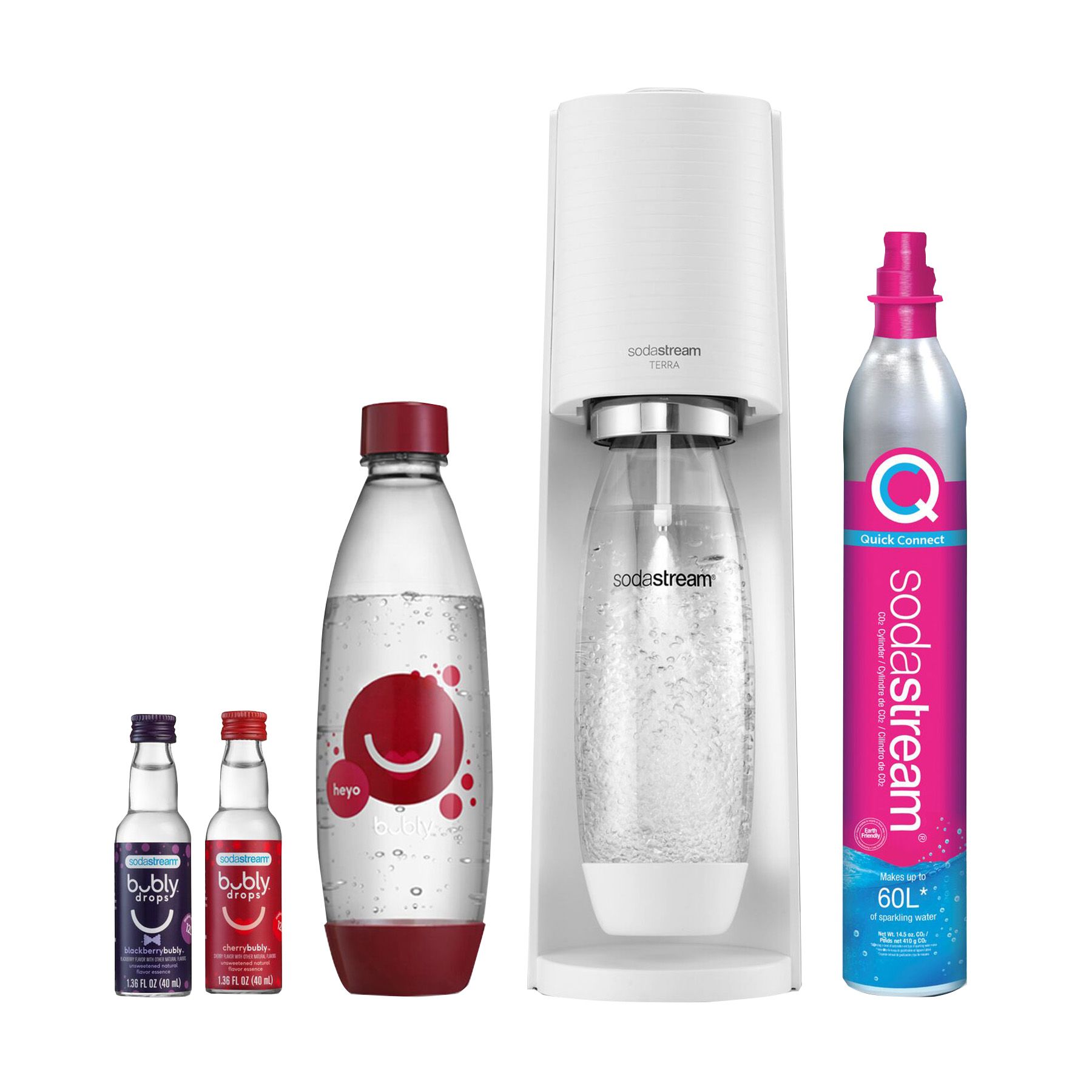 SodaStream x Bubly Drops Special Edition Terra Sparkling Water Maker -  Black