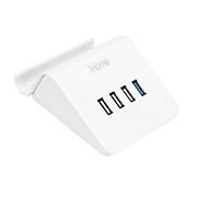 iHome USB Charging Hub with Stand - White