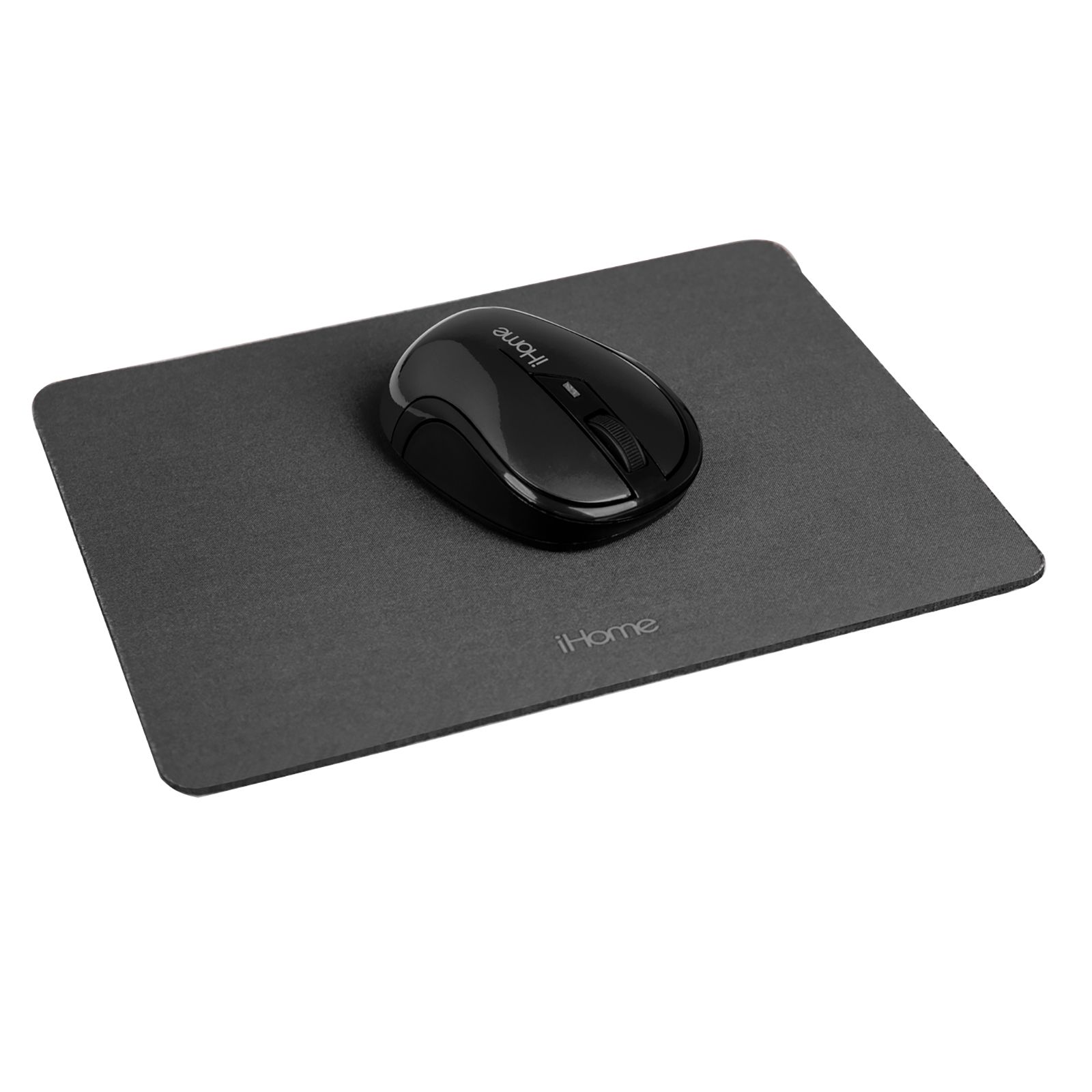 iHome Wireless Mouse and Mousepad Bundle - Gun Metal