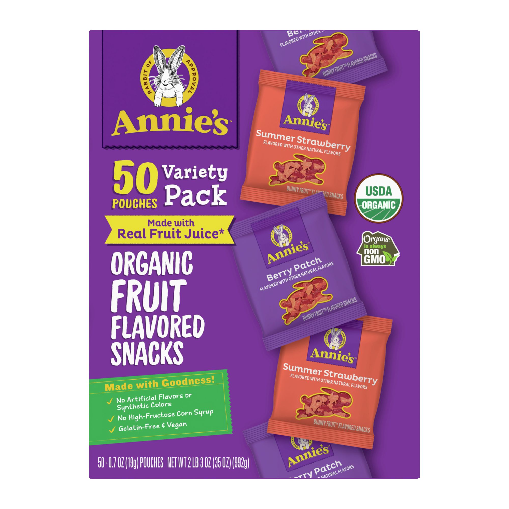 Annie's Organic Fruit Snacks Variety Pack, 50 pk.