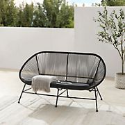 Linon Ambrose 4-pc. Outdoor Furniture Set - Black