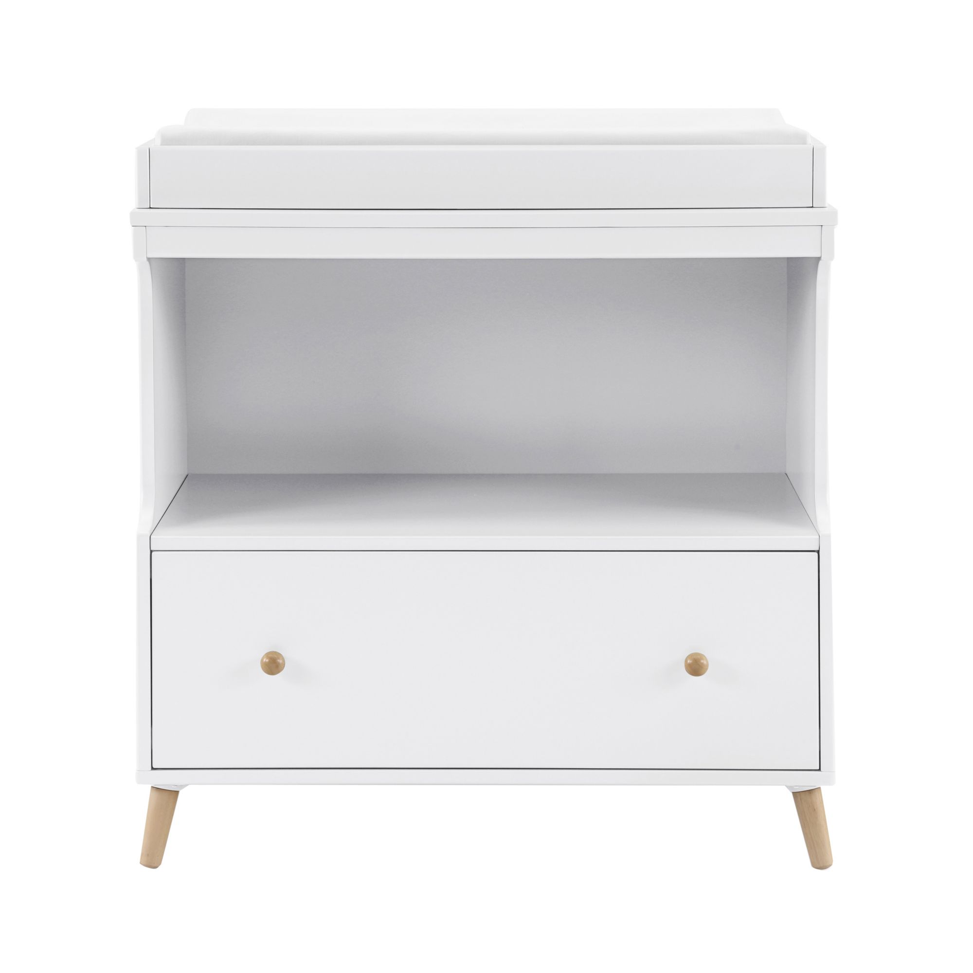 Delta Children Changing Table with Drawer White with Natural BJ s Wholesale Club