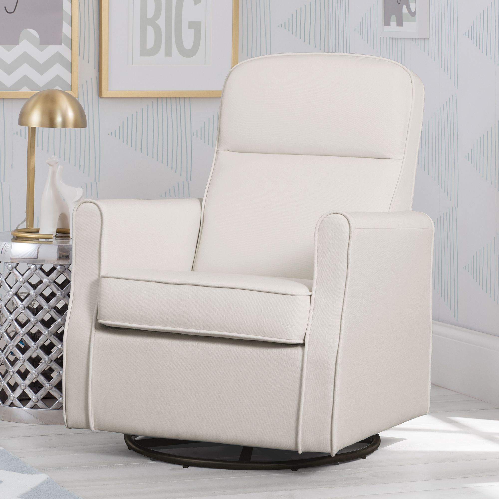 Delta children graham nursery glider swivel recliner deals