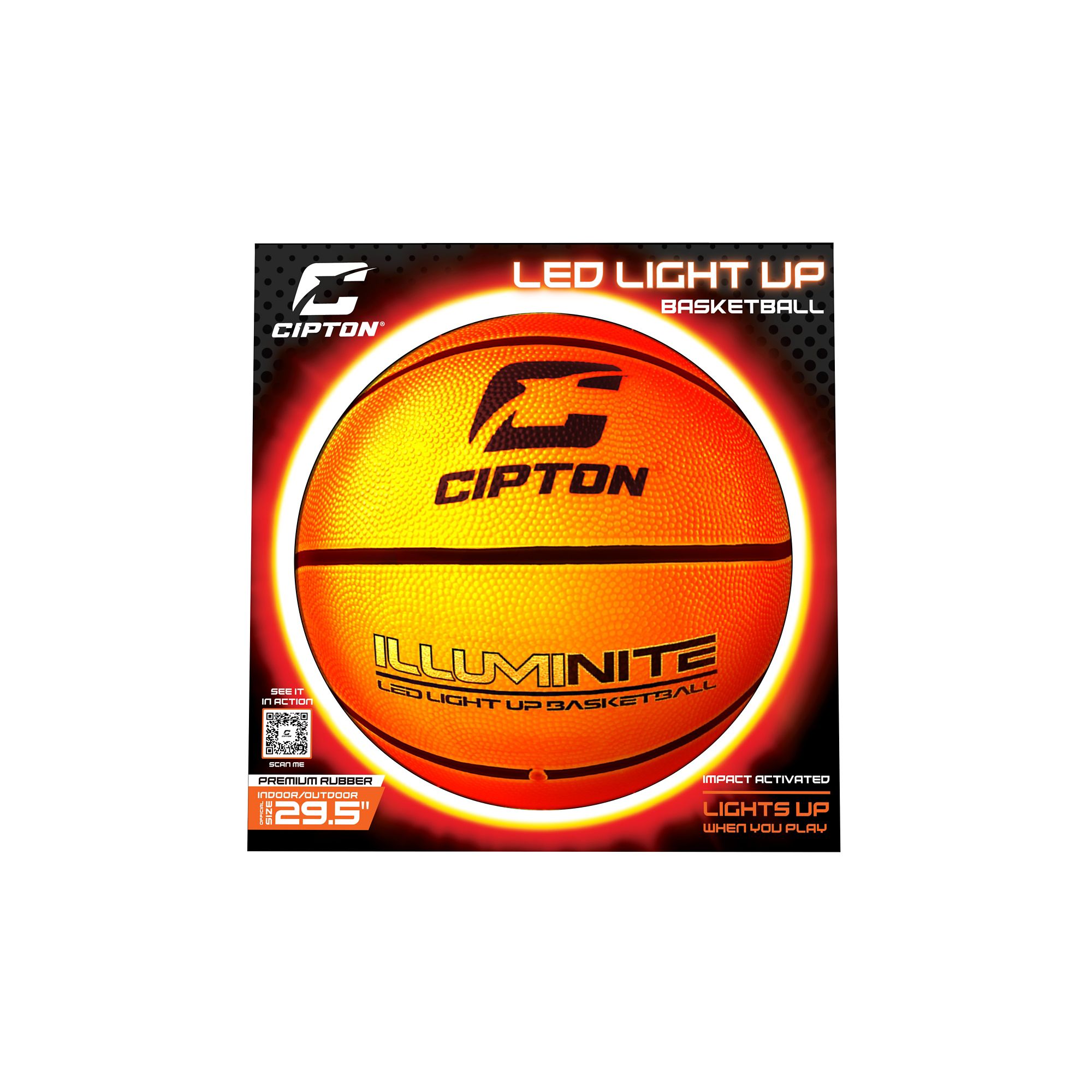 Cipton 29.5&quot; LED Basketball with Deep Channels