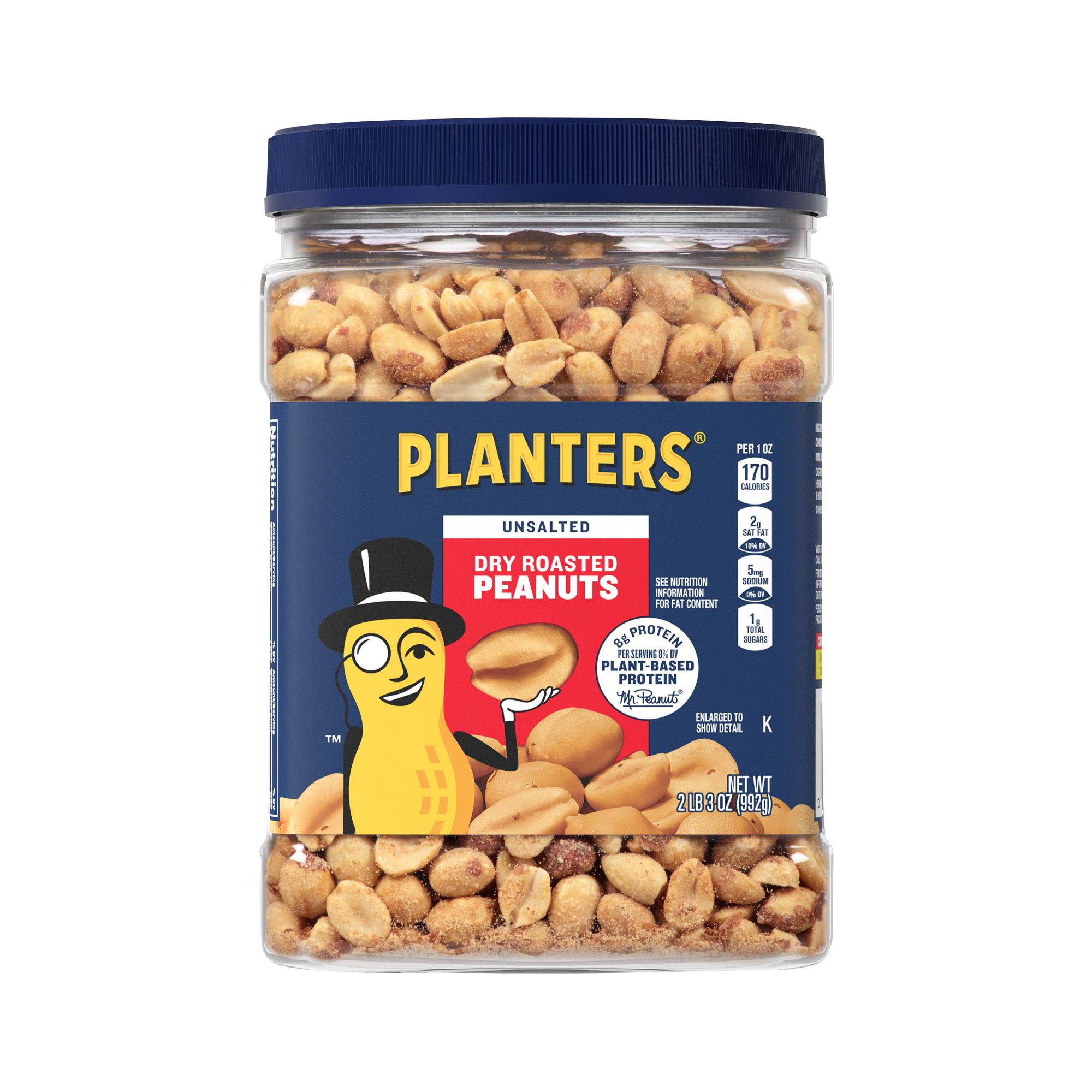 Planters Unsalted Dry Roasted Peanuts