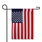 Northlight Americana 12.5&quot; x 18&quot; Embroidered Patriotic Outdoor Garden Flag