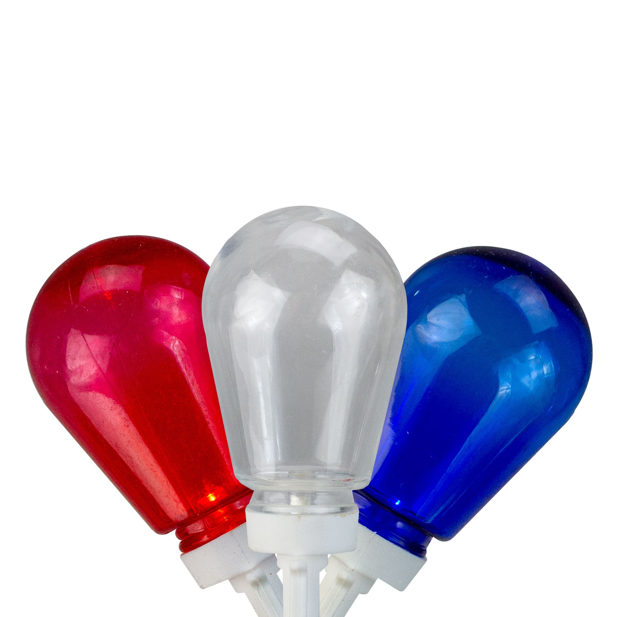 Northlight Americana 9' Patriotic Edison-Style Lights - Red, White and Blue