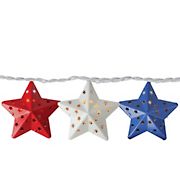 Northlight Americana 7.25' July 4th Star String Lights - Red and Blue