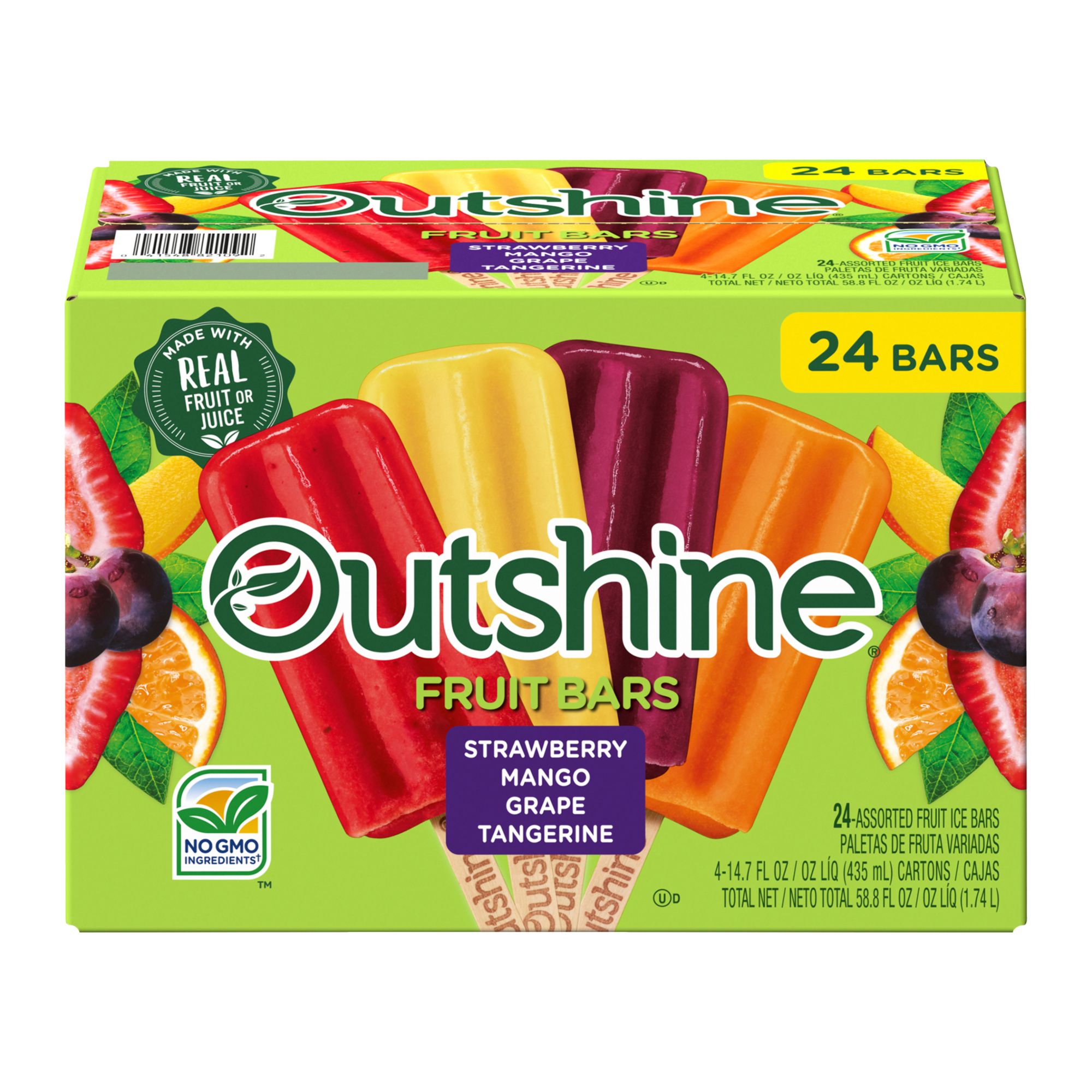 Outshine Fruit Bars Variety Pack with Mango, 24 pk.