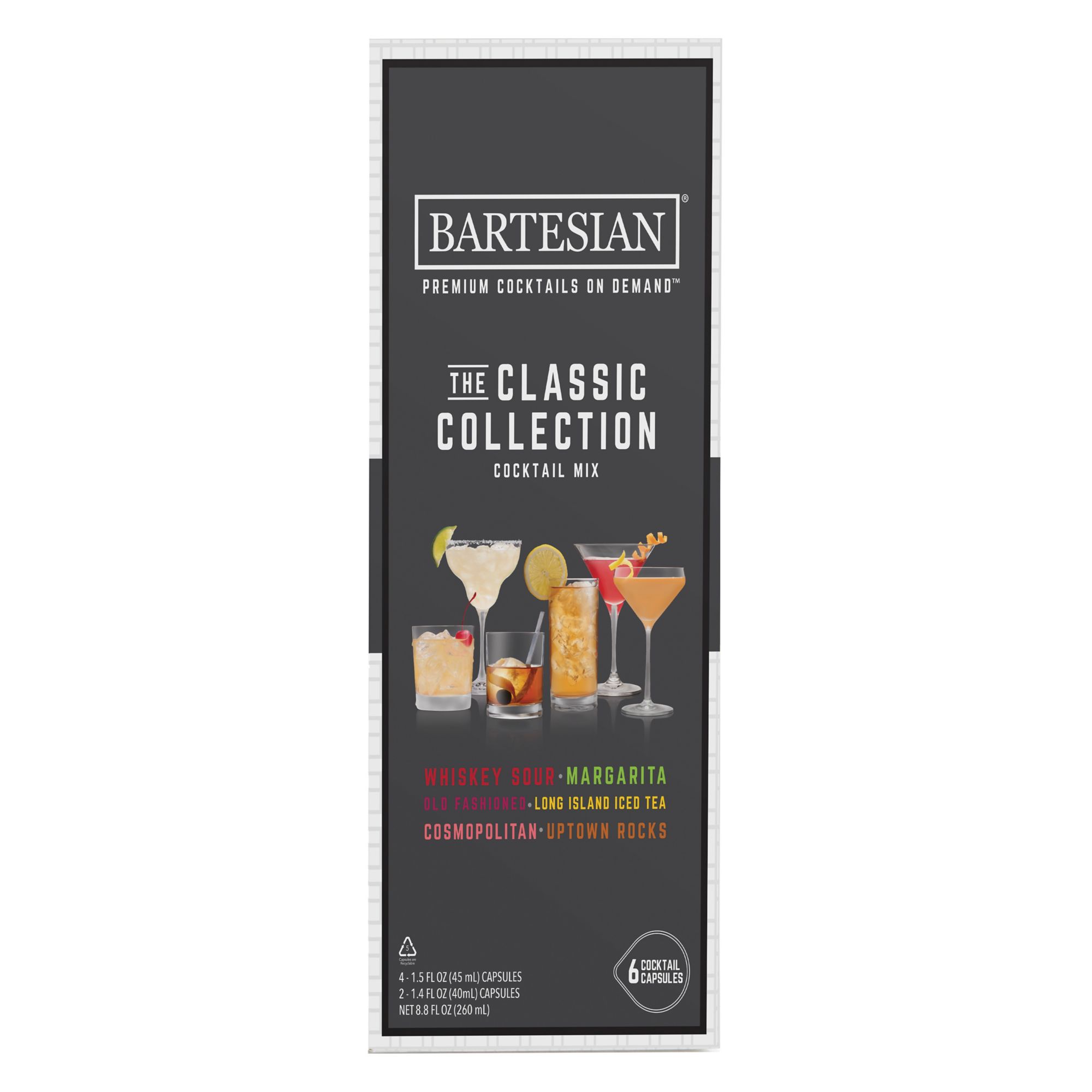 Bartesian Cocktail Capsules, Pack of 6
