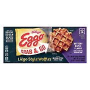 Eggo Grab and Go Frozen Liege-Style Buttery Maple Waffles, 12 ct.
