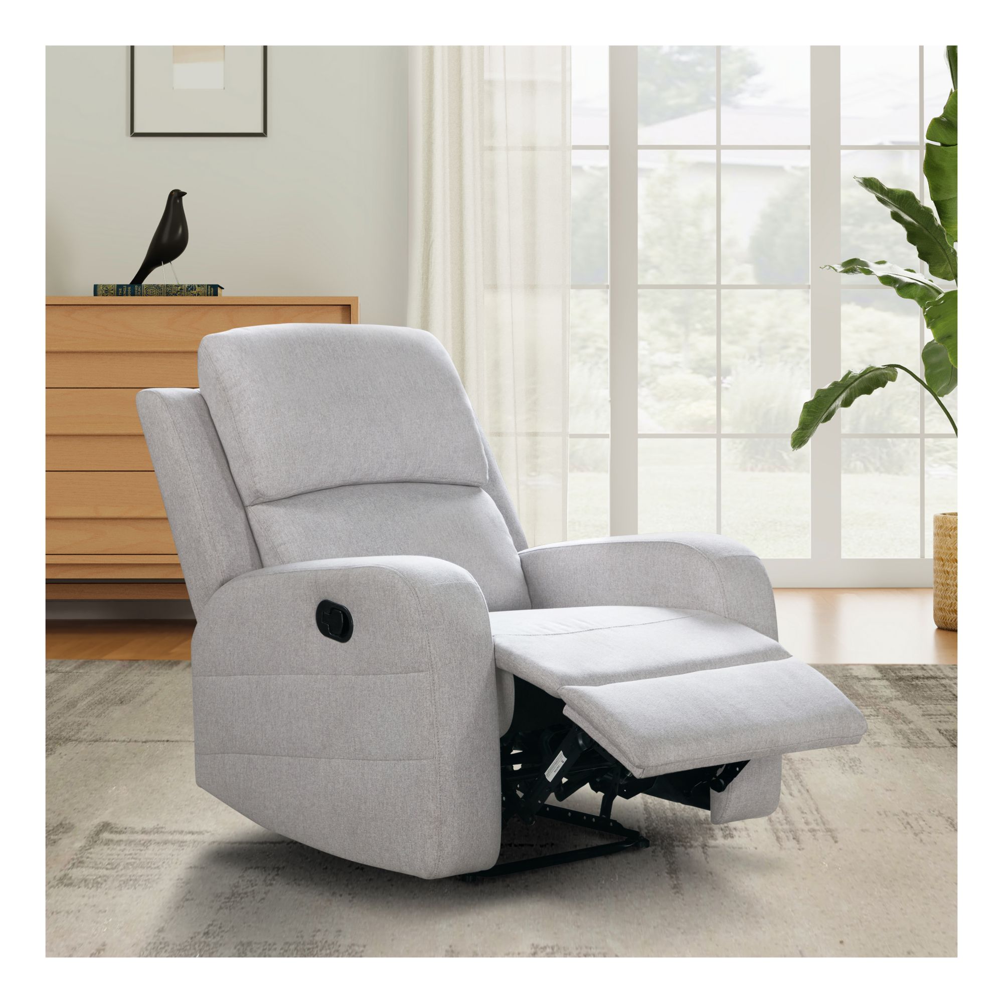 Lifesmart Anderson Manual Recliner Gray