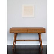 Abbyson Finn 52&quot; Wide Wood Writing Desk - Brown