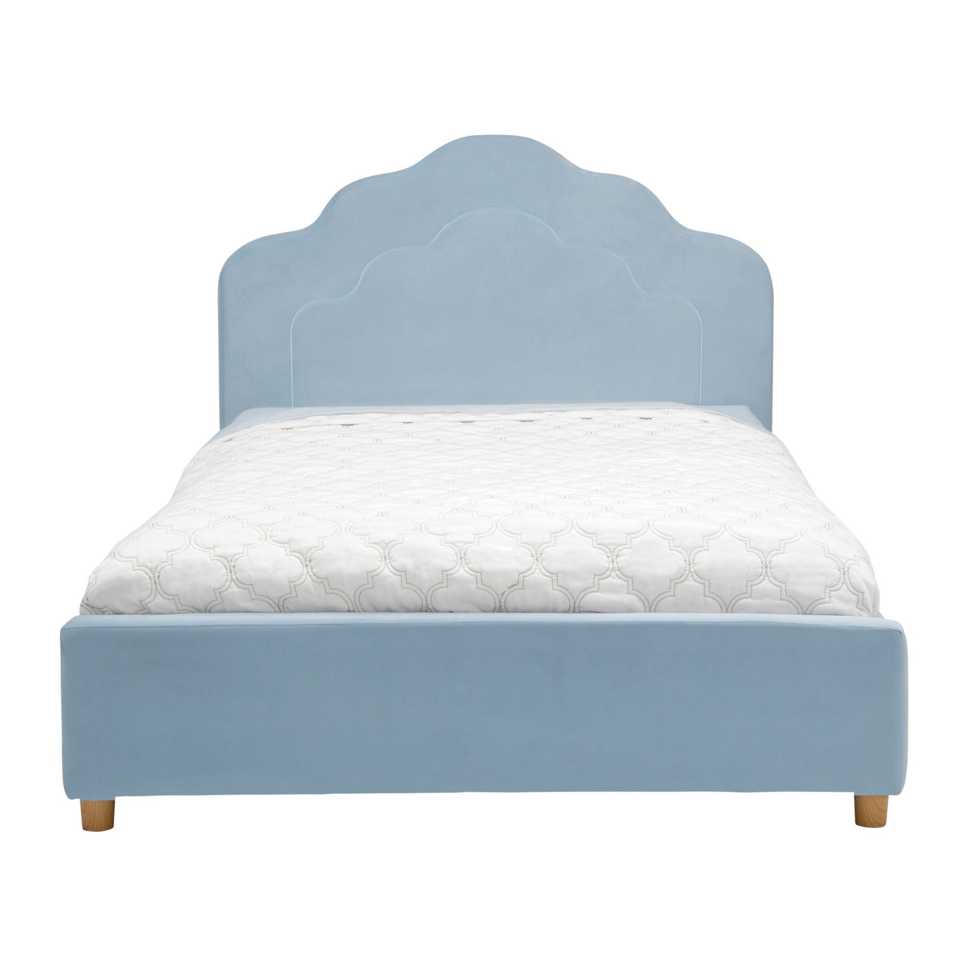 Delta Children Upholstered Twin Bed Light Blue BJ s Wholesale Club