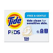 Tide PODS Free & Gentle Liquid Laundry Detergent Pacs, 156 ct.