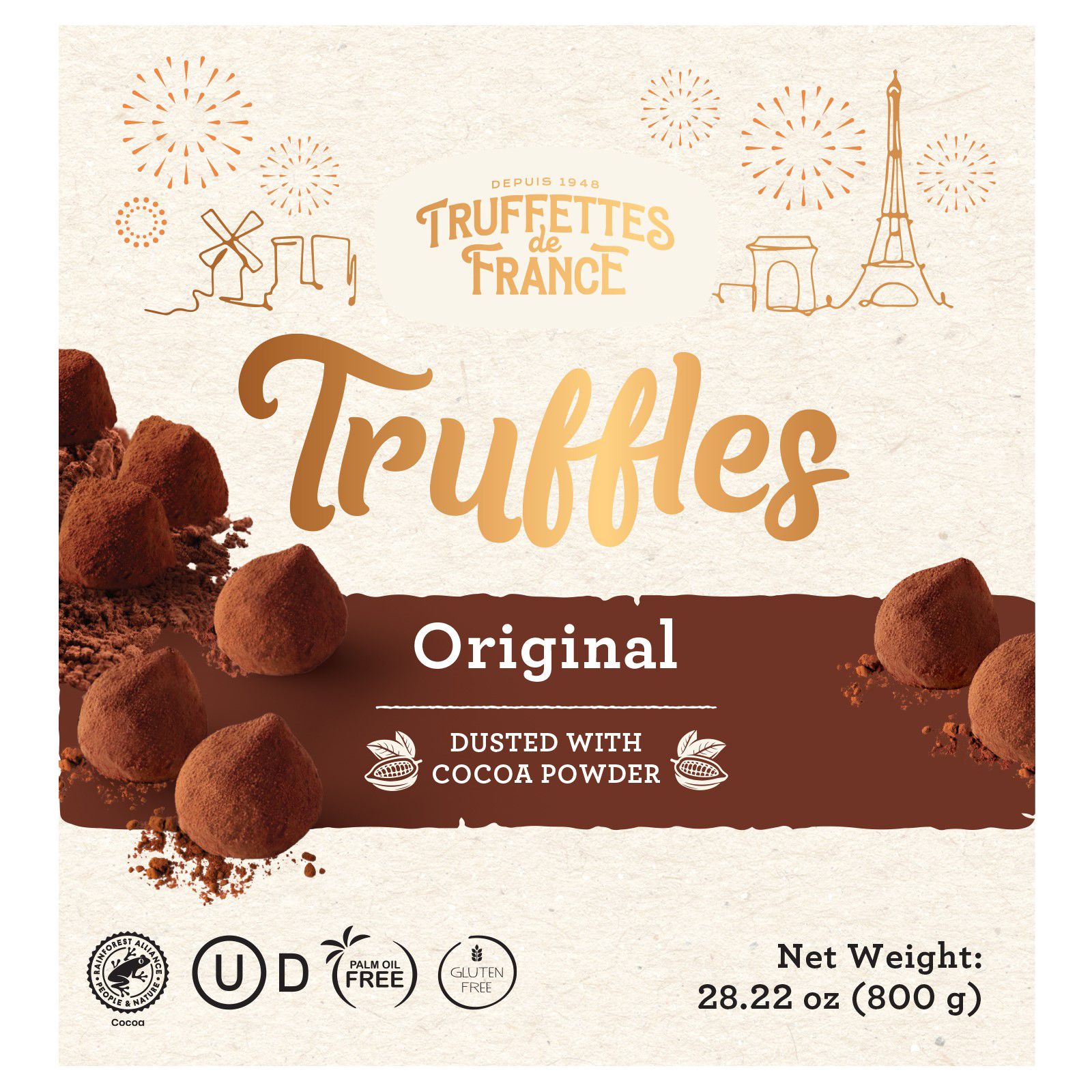 Truffettes de France Original Cocoa Truffles, 2 pk./14.10 oz.