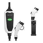 Lectron Portable 32A J1772 Electric Vehicle Charger with Adapter, Holster Dock and J-Hook Mount