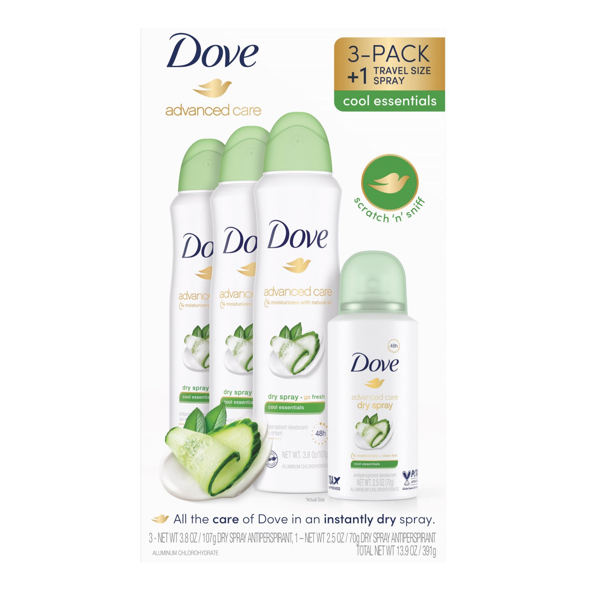 Dove Original Clean Antiperspirant Deodorant, 4 pk./2.6 oz.