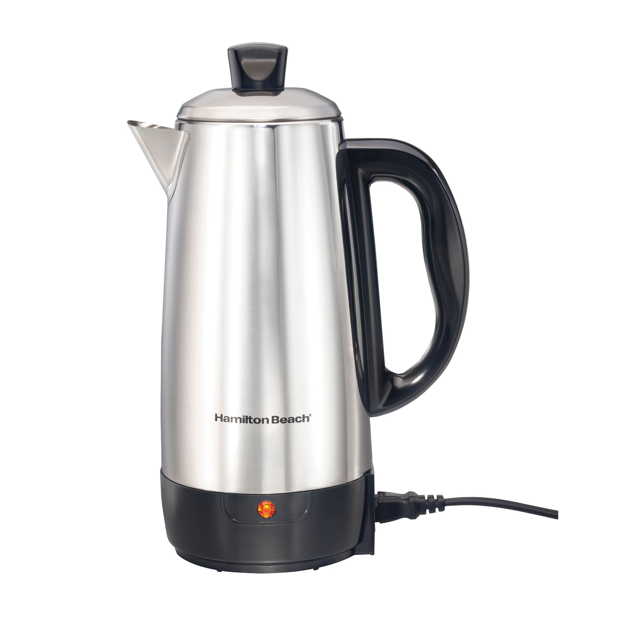 Hamilton Beach Stainless Steel Percolator Coffee Maker, 2-12 cup