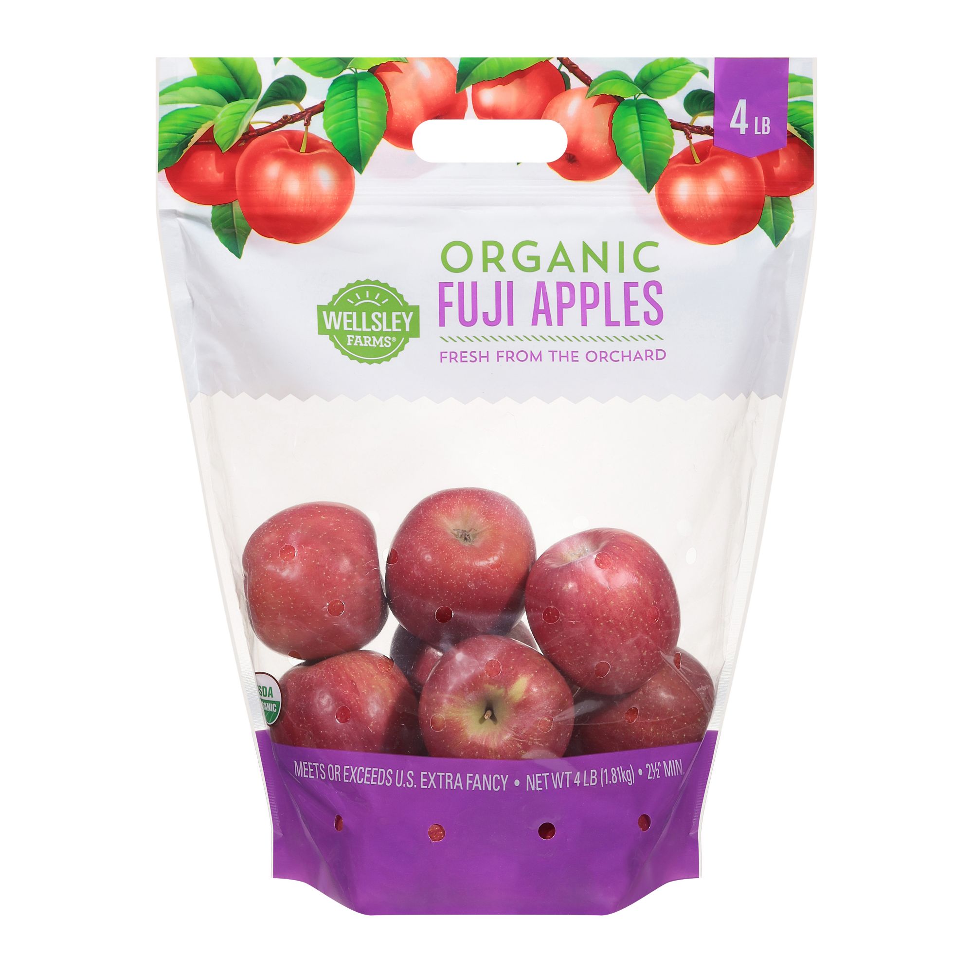 Wellsley Farms Organic Fuji Apples, 4 lbs.