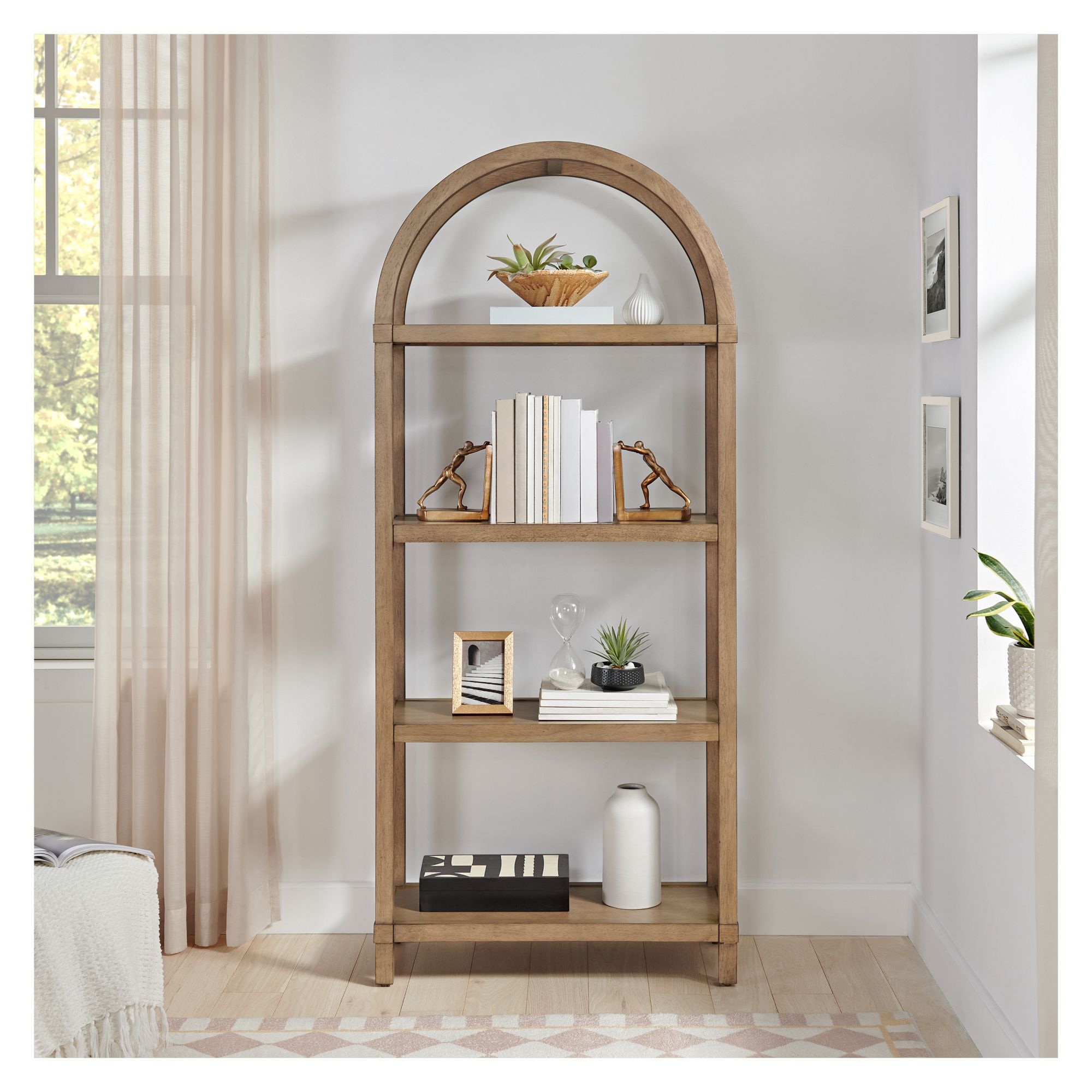 Foremost Home Sloane Parker Bookshelf - Brown