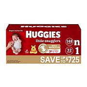 Huggies Little Snugglers Newborn Diaper Starter Kit, 180 ct.