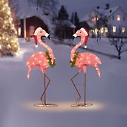Everstar 48&quot; Light Up Holiday Flamingos, Set of 2