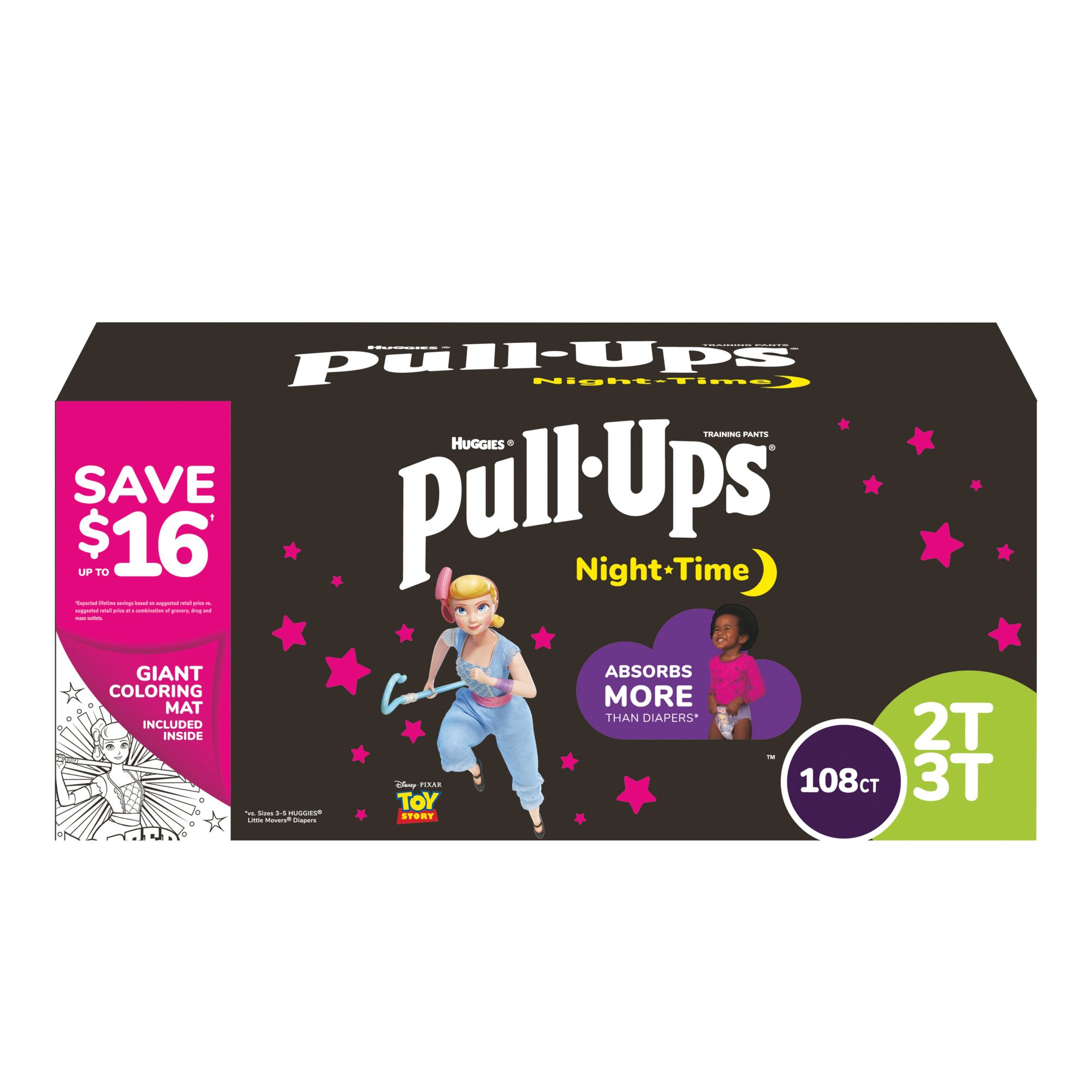 Pull-Ups Girls Nighttime Potty Training Pants Training Underwear