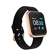 iTouch Air 3 Smartwatch Fitness Tracker - Rose Gold with Black Strap